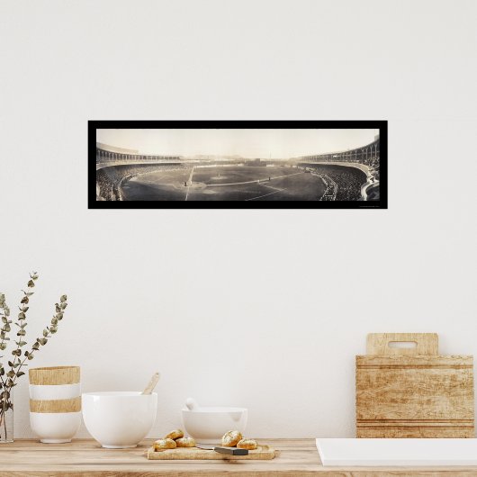 Poster Base-ball Polo Grounds Photo 1910 (Cuisine)