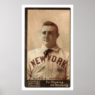 Poster Base-ball rare 1895 d'AMOs Rusie