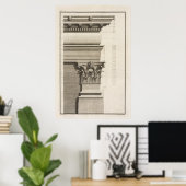 Poster Base, Capitale et Entablature du Pilaster (Bureau à domicile)