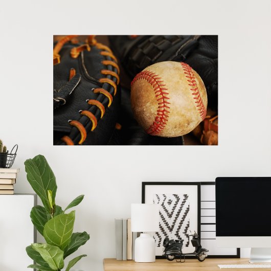 Poster Baseball (Bureau à domicile)