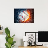 Poster Baseball (Bureau à domicile)