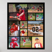 Poster Baseball 11 Photo Collage Personnalisé (Devant)