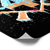 Poster Baseball 4 Year Old Ice Cream Drip 4th Birthday Bo (Coin)