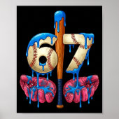 Poster Baseball 67 Six Seven Funny Gen Alpha Meme Drip  (Devant)