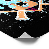 Poster Baseball 8 ans glace goutte 8e anniversaire Bo (Coin)