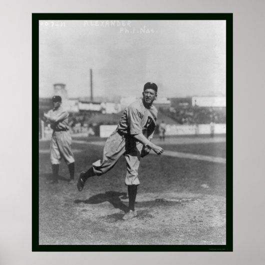 Poster Baseball Alexander Phillies 1915 (Devant)