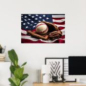 Poster Baseball américain (Bureau à domicile)