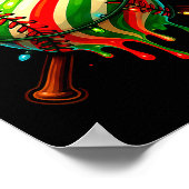 Poster Baseball Christmas Ice Cream Drip Baseball Dripng  (Coin)