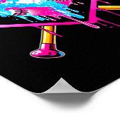 Poster Baseball Drip Funny Ice Cream Dripng Matching Fami (Coin)