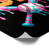 Poster Baseball Drip Number 67 Player  (Coin)