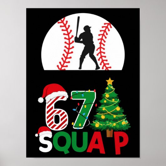 Poster Baseball Drip Number 67 Player Or 67th Birthday 25 (Devant)