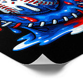 Poster Baseball Drip Team For Boys Ice Cream Cool  (Coin)