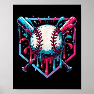 Poster Baseball Driving Ice Cream Driam Jeunes Garçons Ba