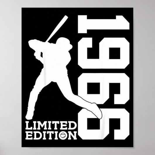 Poster Baseball édition limitée 60e anniversaire 1966 (Devant)