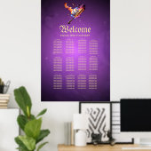 Poster Baseball en feu. (Bureau à domicile)