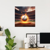 Poster Baseball Flamand Au Stade (Bureau à domicile)