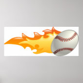 Poster Baseball flamboyant (Devant)