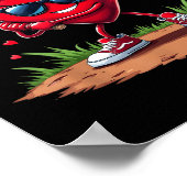 Poster Baseball Heart Funny Valentines Day Design Basebal (Coin)