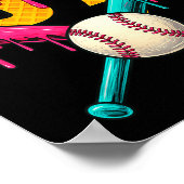 Poster Baseball Ice Cream Drip Number 67 Player 67th Birt (Coin)