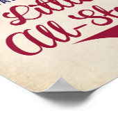 Poster Baseball Laissez votre Autographe pour Little All  (Coin)