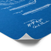 Poster Baseball Mitt Patent - Plan directeur (Coin)