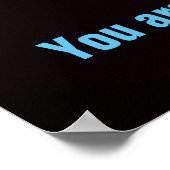 Poster Baseball Motivationnel Croyez en vous-même (Coin)