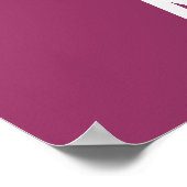 Poster Baseball personnalisé Numéro 7 (Coin)