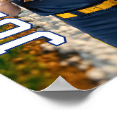 Poster Baseball Player Senior Class Custom Photo Sports (Coin)