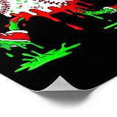 Poster Baseball Santa Hat Christmas Ice Cream Drip Candy (Coin)