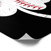 Poster Baseball Shamrock Saint-Patrick Hommes (Coin)