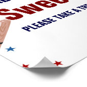 Poster Baseball Sport bébé sont doux baby shower faveur (Coin)