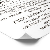 Poster Baseball sur le terrain, Camp de baseball Advert (Coin)