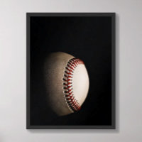 Baseball Texturé Minimaliste Sombre