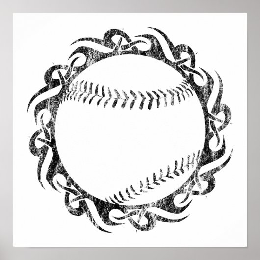 Poster baseball : tribalz (Devant)