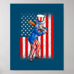 Poster Baseball Uncle Sam 4th Of July Men Boys American<br><div class="desc">Baseball Uncle Sam 4th Of July Men Boys American Flag Gift. Perfect gift for your dad,  mom,  papa,  men,  women,  friend and family members on Thanksgiving Day,  Christmas Day,  Mothers Day,  Fathers Day,  4th of July,  1776 Independent day,  Veterans Day,  Halloween Day,  Patrick's Day</div>