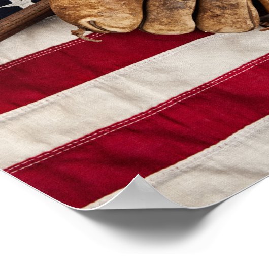 Poster Baseball vintage (Coin)