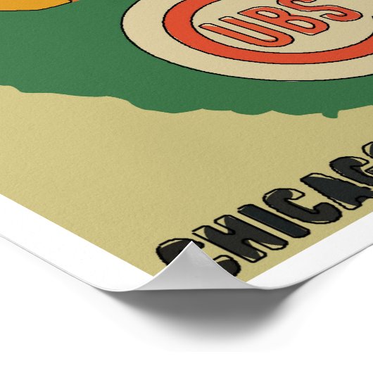 Poster Baseball vintage (Coin)