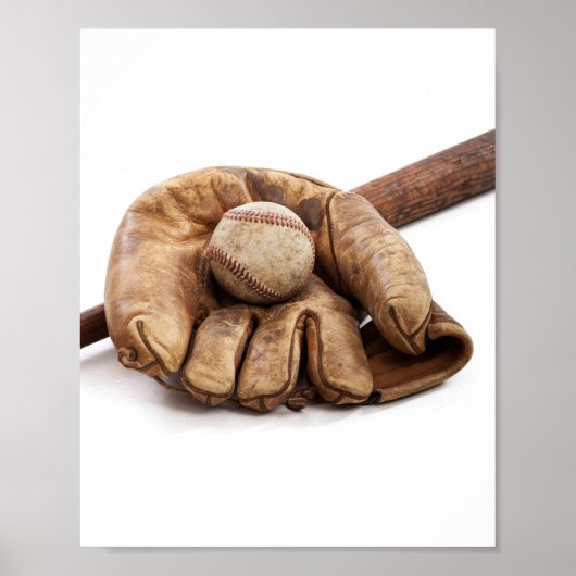 Poster Baseball vintage (Devant)