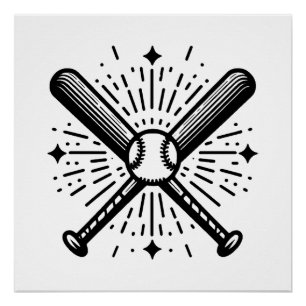 Poster baseball vintage