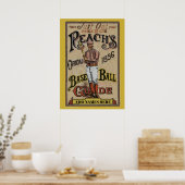Poster Baseball vintage 1886 Ajouter un texte (Cuisine)