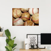Poster Baseballs (Bureau à domicile)