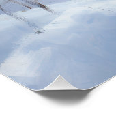 Poster Basenji Laisser neiger Noël (Coin)