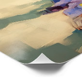 Poster Basenji sur la plage, cadeau d'été pour les amoure (Coin)