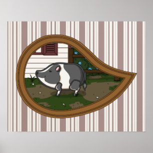 Poster Basil l'affiche du cochon