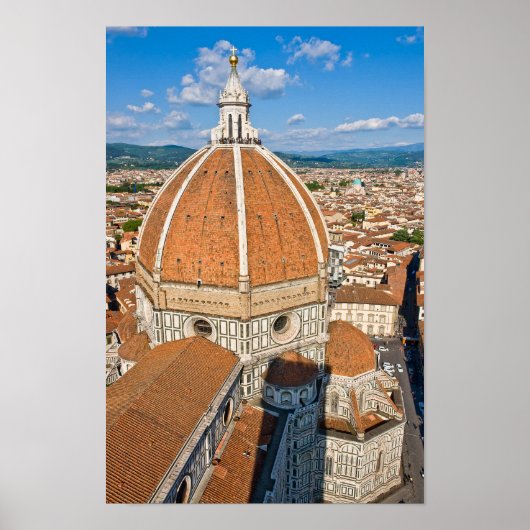 Poster Basilique du Duomo de Père Noël Maria del Fiore - (Devant)