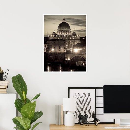 Poster Basilique Saint-Pierre (Bureau à domicile)
