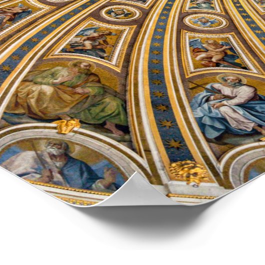 Poster Basilique Saint-Pierre Dôme - Vatican, Rome, Itali (Coin)
