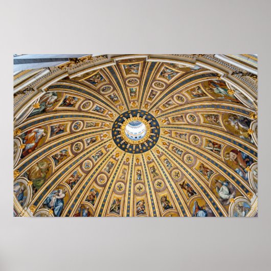 Poster Basilique Saint-Pierre Dôme - Vatican, Rome, Itali (Devant)