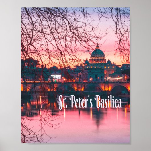 Poster Basilique Saint-Pierre, Rome, Italie (Devant)