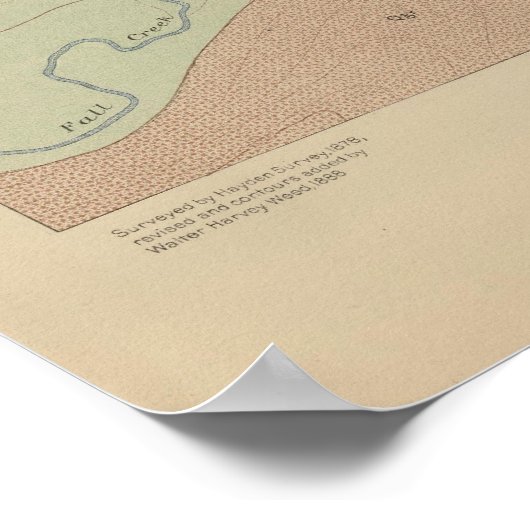 Poster Basin de Shoshone Geyser (Coin)